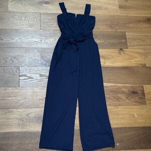 Chic Navy Sleeveless Jumpsuit